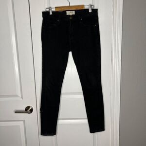 The Great The Skinny Skinny Jeans Washed Black Size 28